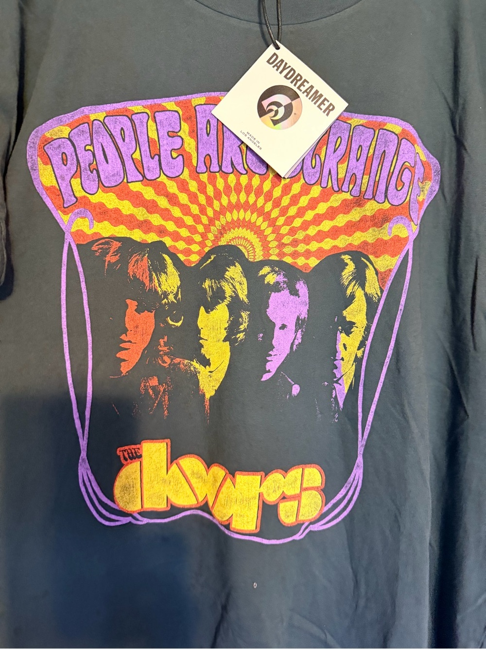 Daydreamer Black Graphic The Doors 'People Are Strange' Tee - Picture 3 of 5
